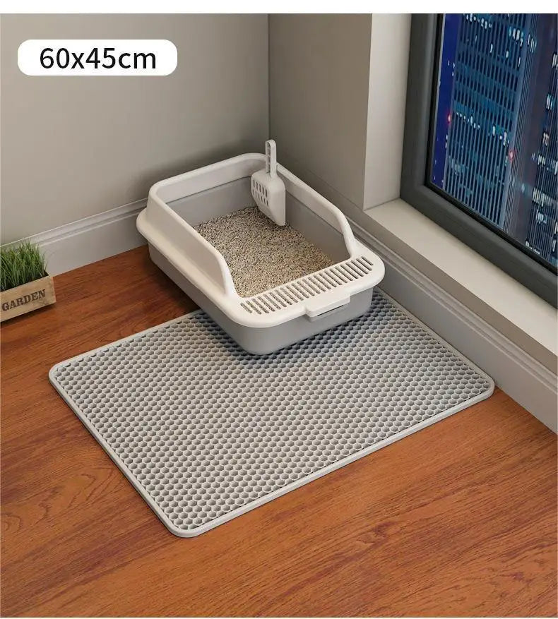 Double-Layer Cat Litter Mat