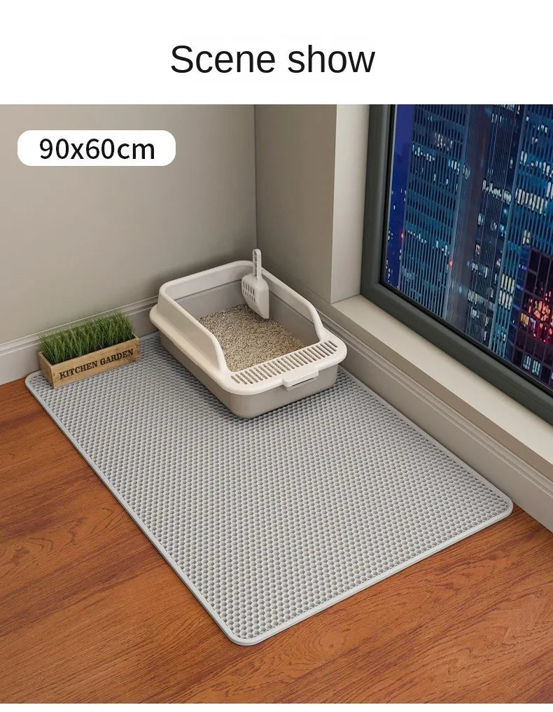 Double-Layer Cat Litter Mat