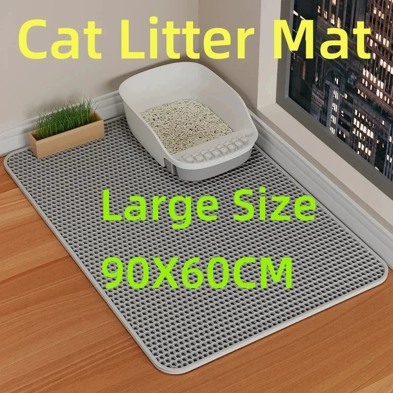 Double-Layer Cat Litter Mat