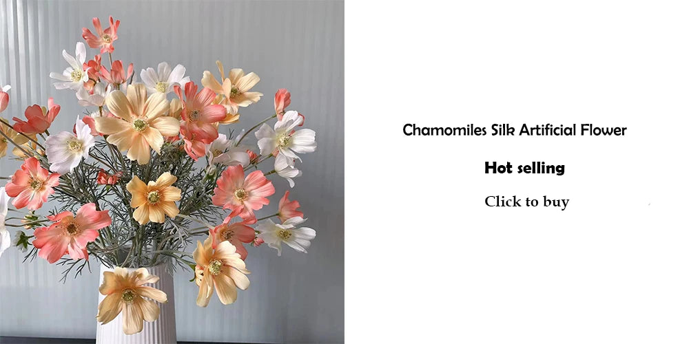 Silk Poppy Flowers (Long Stem) for Decor