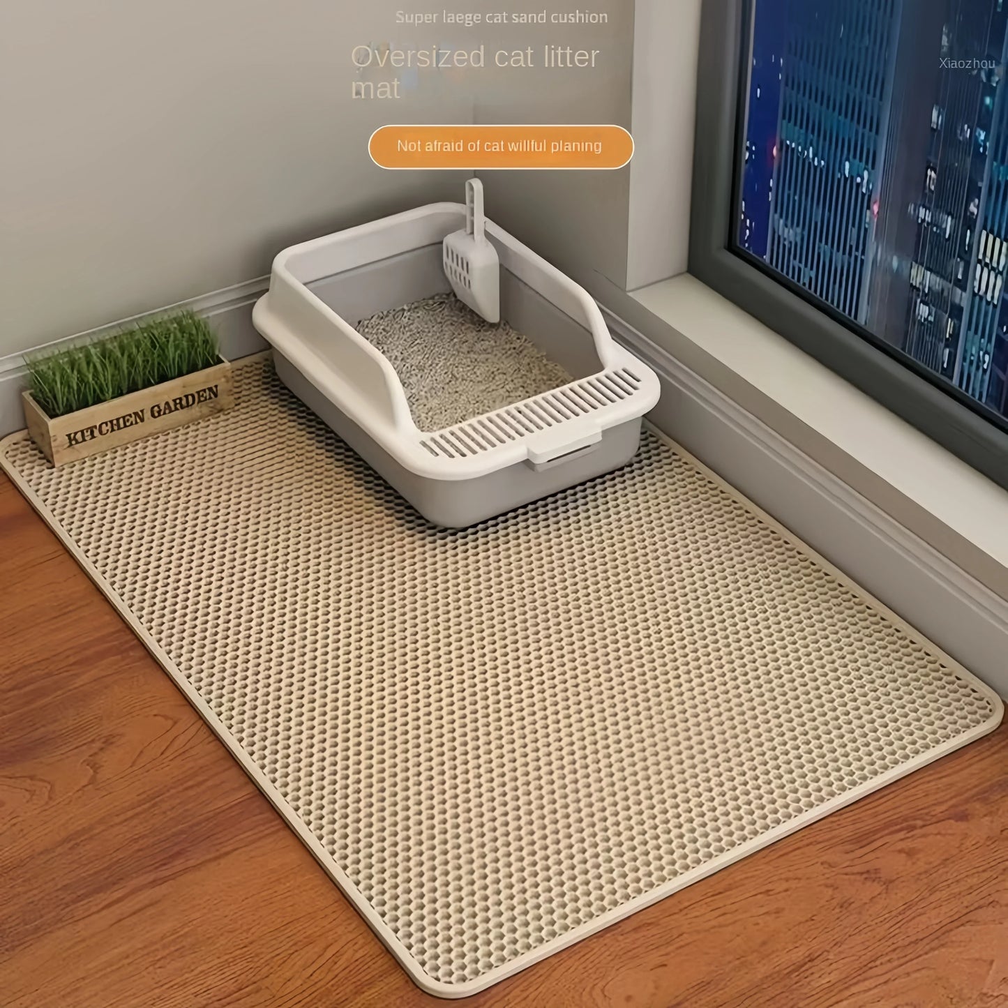 Double-Layer Cat Litter Mat