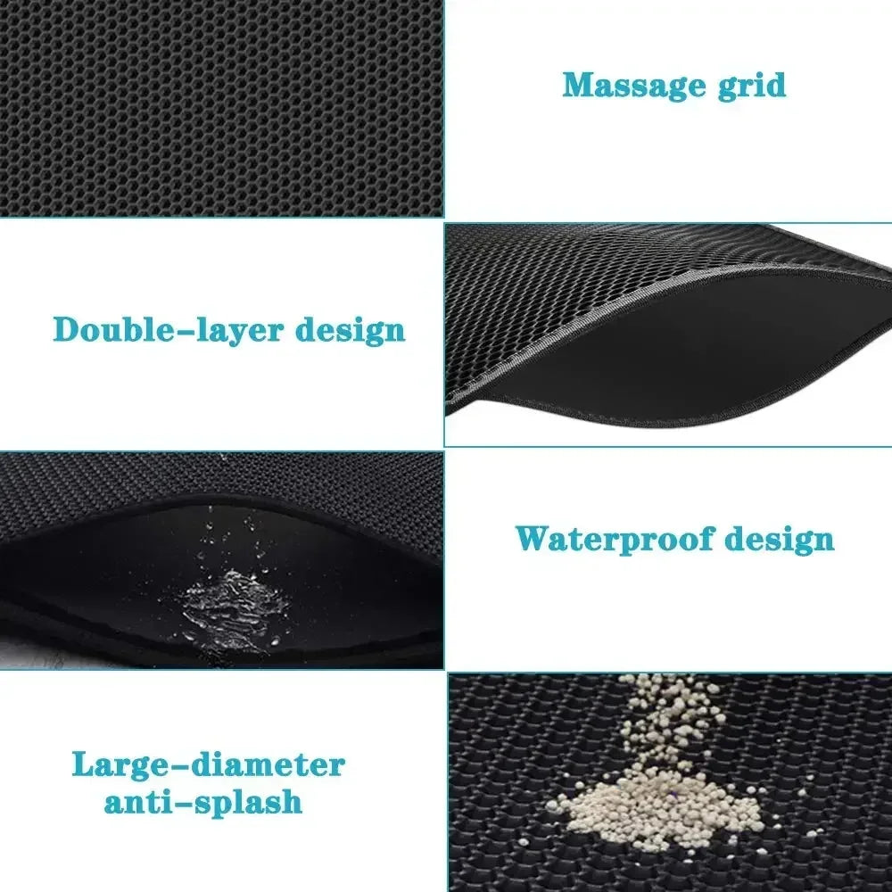 Double-Layer Cat Litter Mat