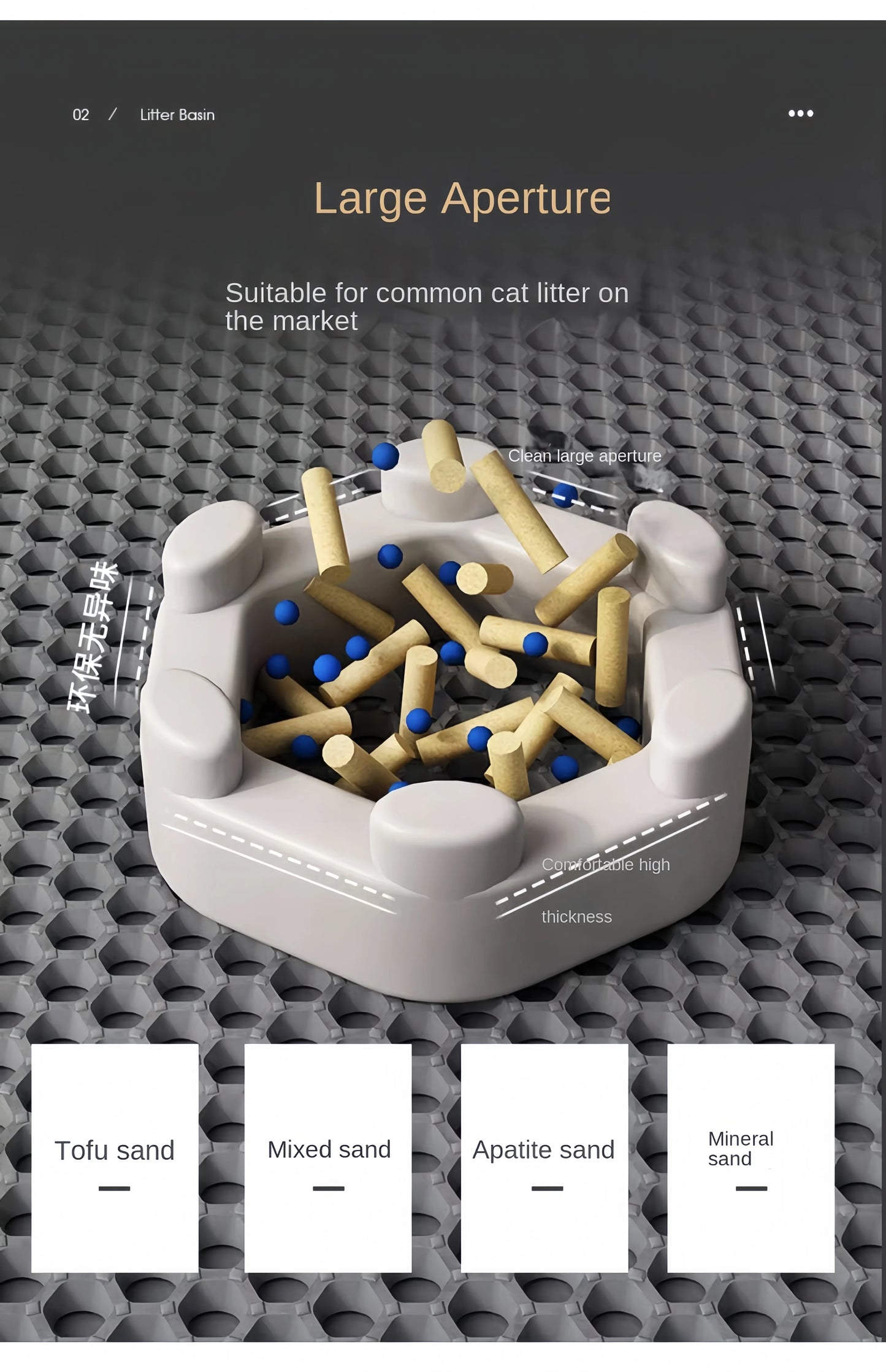 Double-Layer Cat Litter Mat