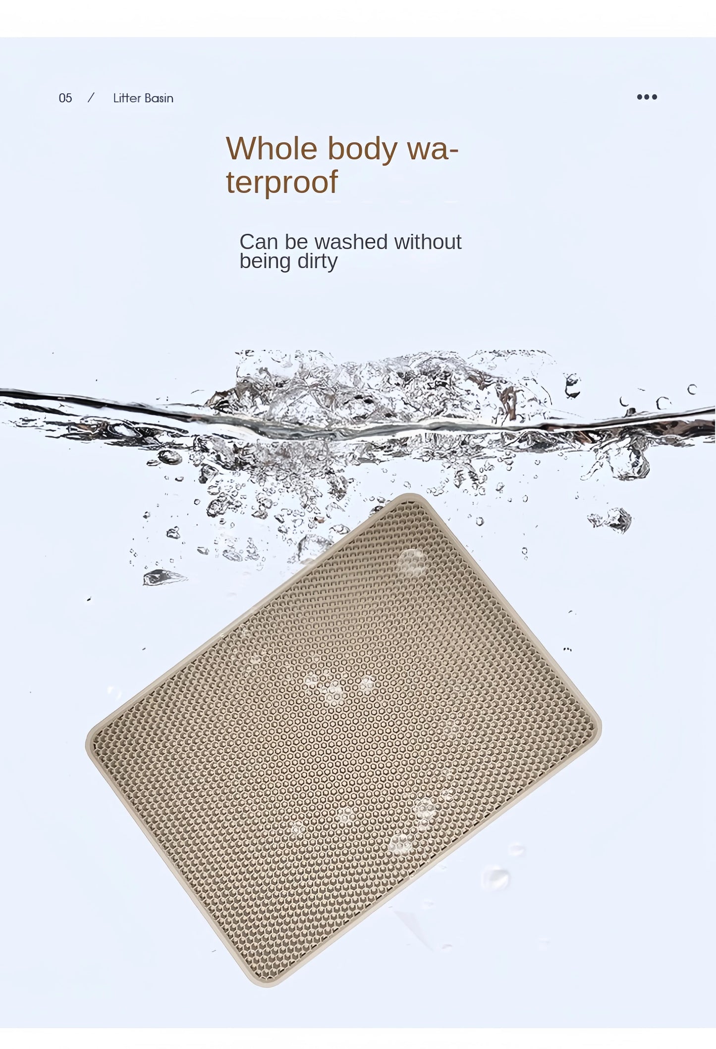 Double-Layer Cat Litter Mat