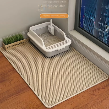 Double-Layer Cat Litter Mat