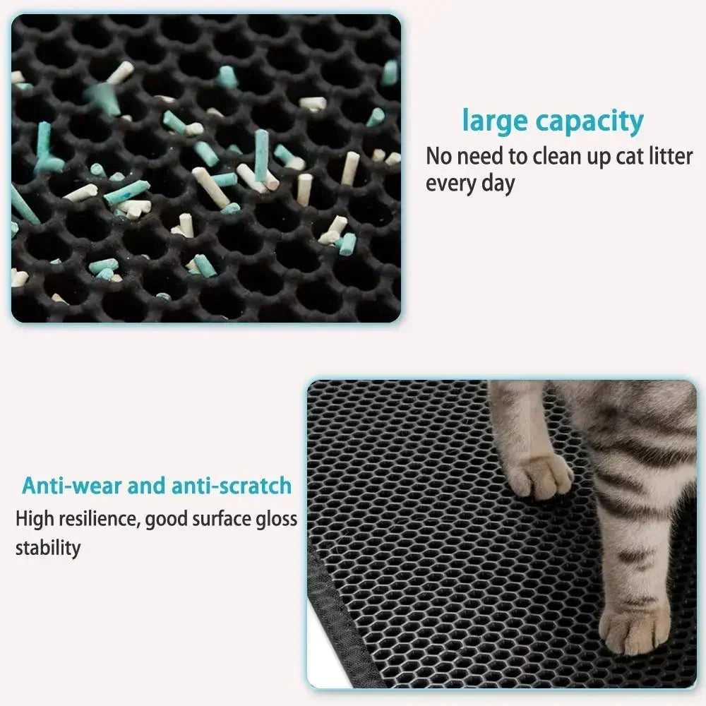 Double-Layer Cat Litter Mat