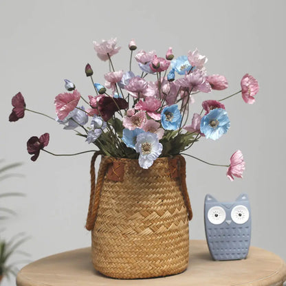 Silk Poppy Flowers (Long Stem) for Decor